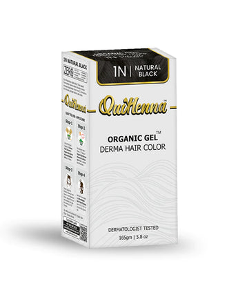 Quikhenna Derma Gel Organic Hair Colour Natural Black 1N byPureNaturals