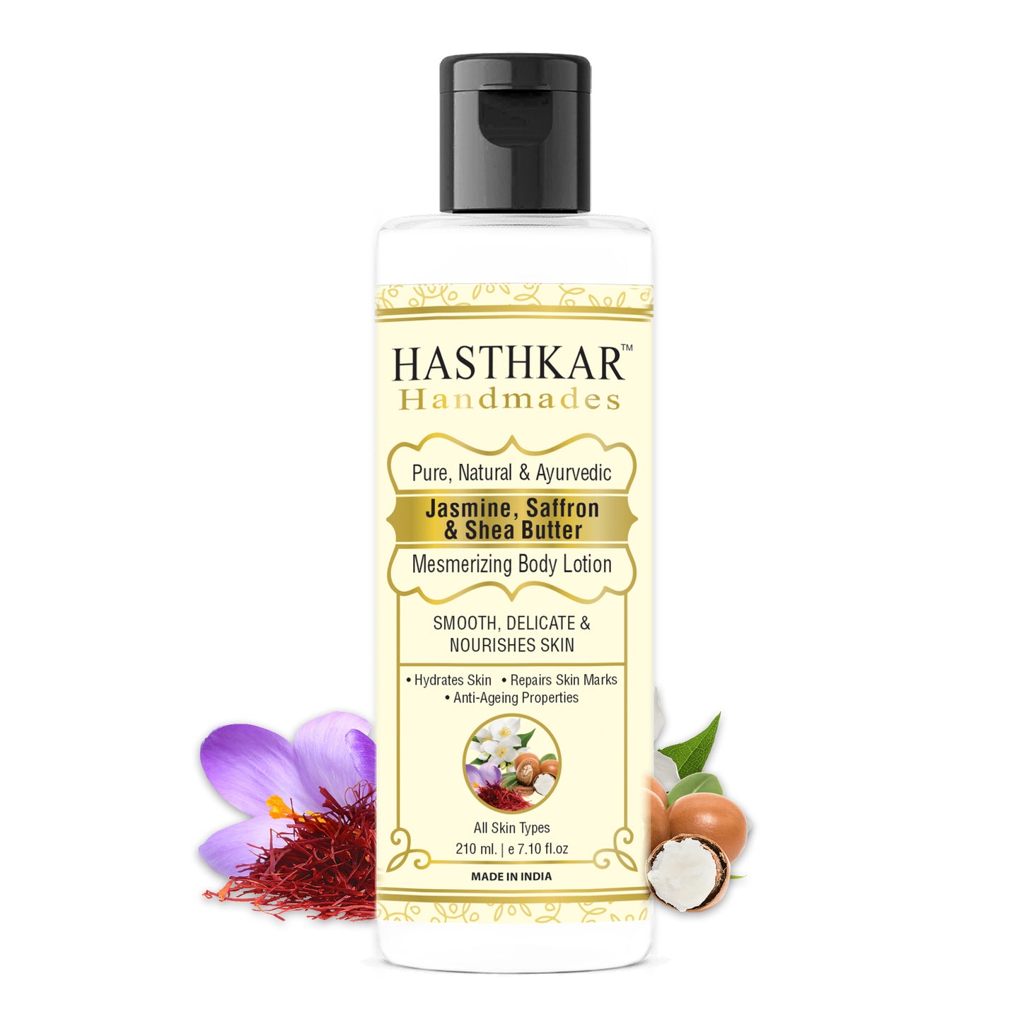 Hasthkar handmades jasmine saffron shea butter mesmerizing body lotion men women