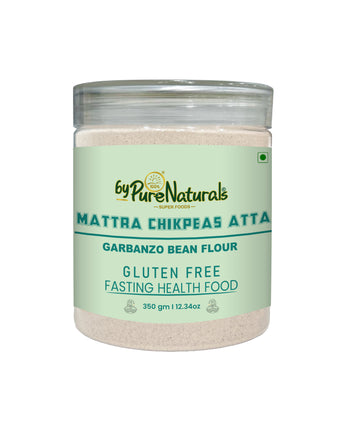byPurenaturals Mattra Chickpeas Atta - Garbanzo Bean Flour- GLUTEN FREE READY TO USE ATTA  350gm