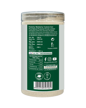 byPurenaturals Soy Atta - Soybean Flour- GLUTEN FREE READY TO USE ATTA 500gm