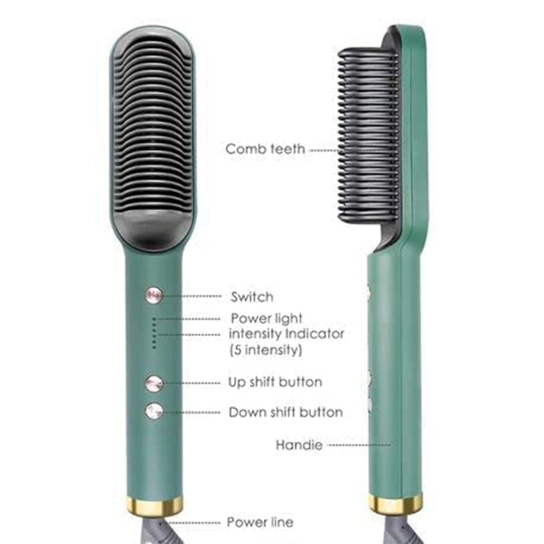 Hot Brush Curly Hair Straightener