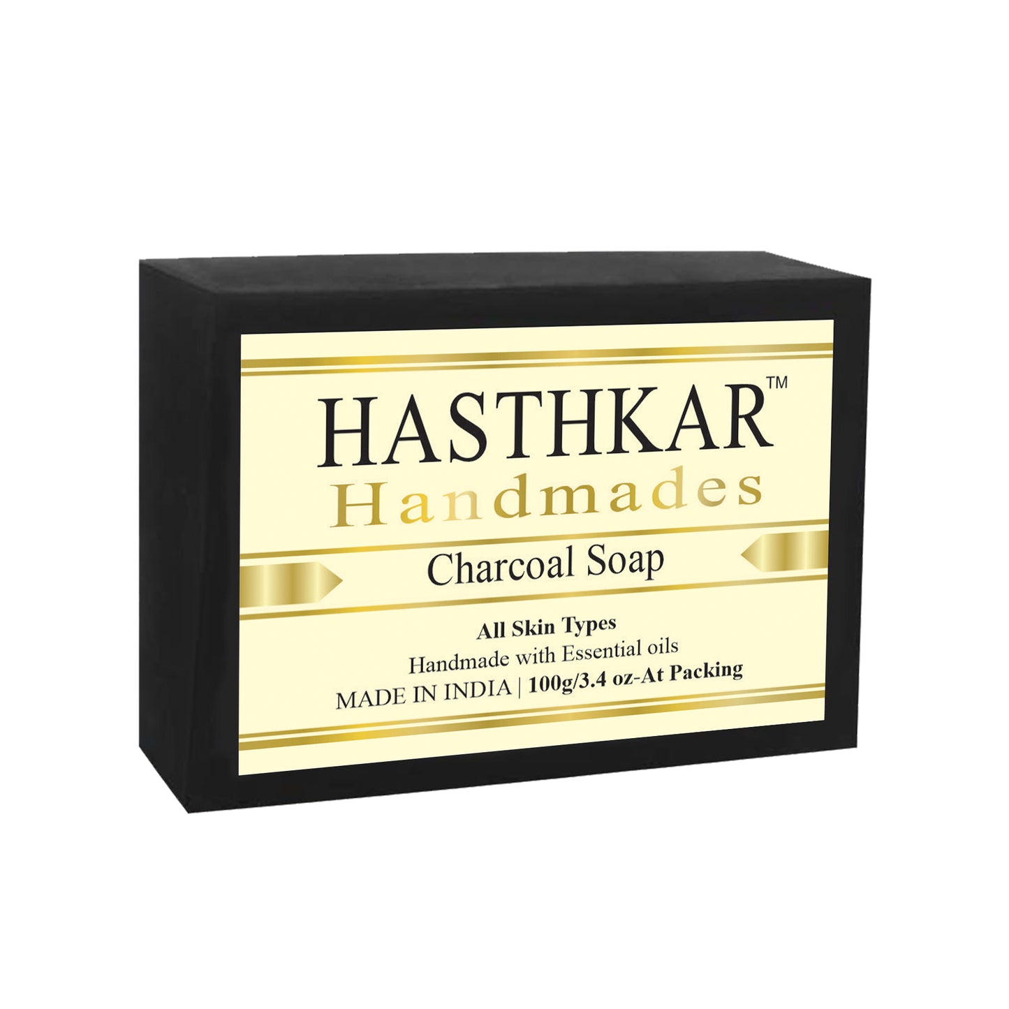 Hasthkar Handmades Glycerine Natural Charcoal Soap 100Gm