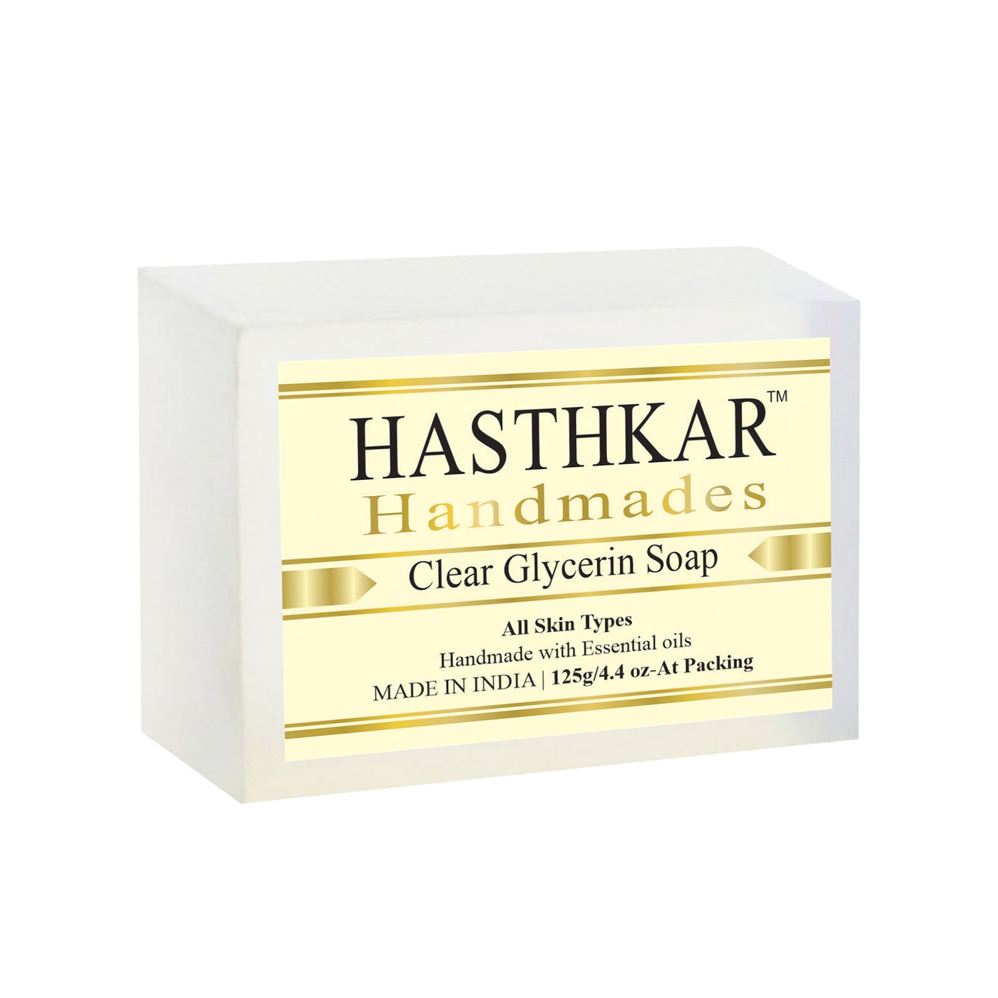 Hasthkar Handmades Glycerine Natural Clear glycerin Soap 125Gm