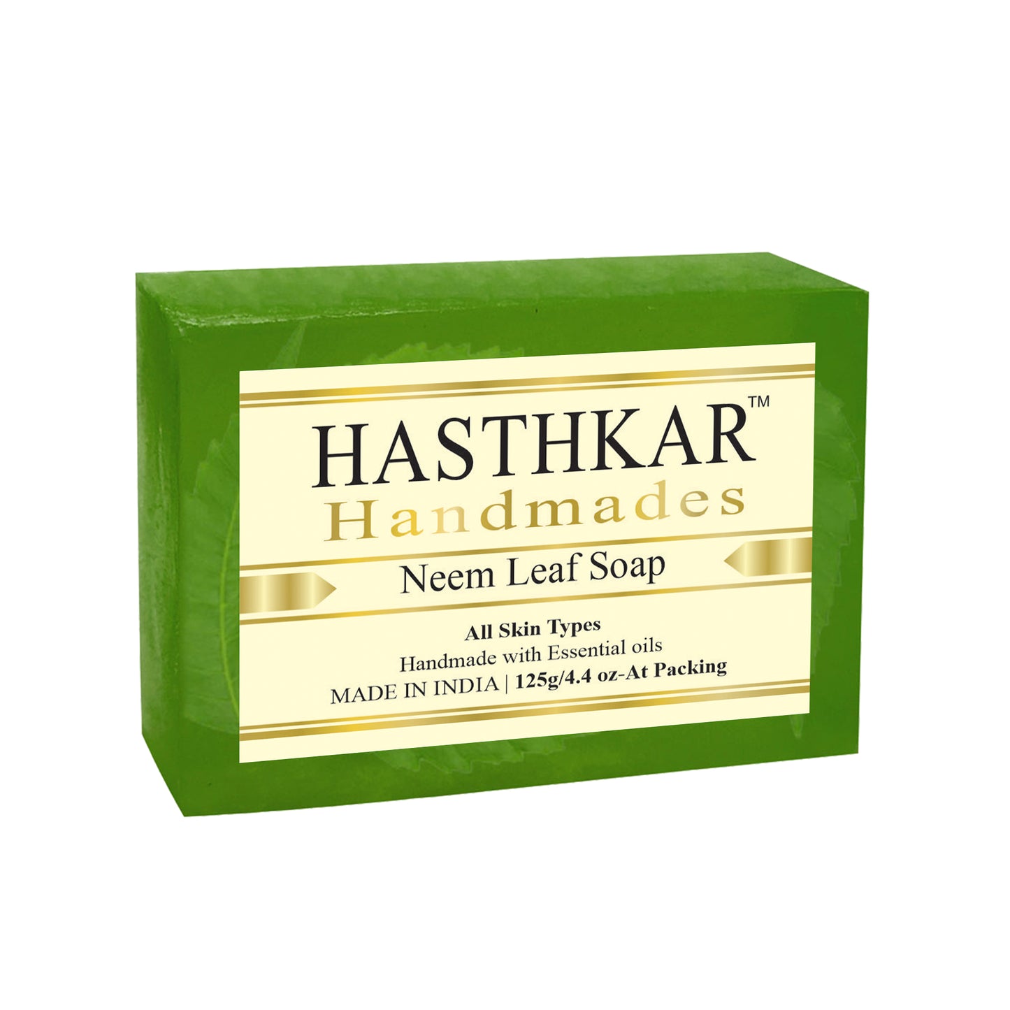 Hasthkar Handmades Glycerine Natural Neem leaf Soap 125Gm