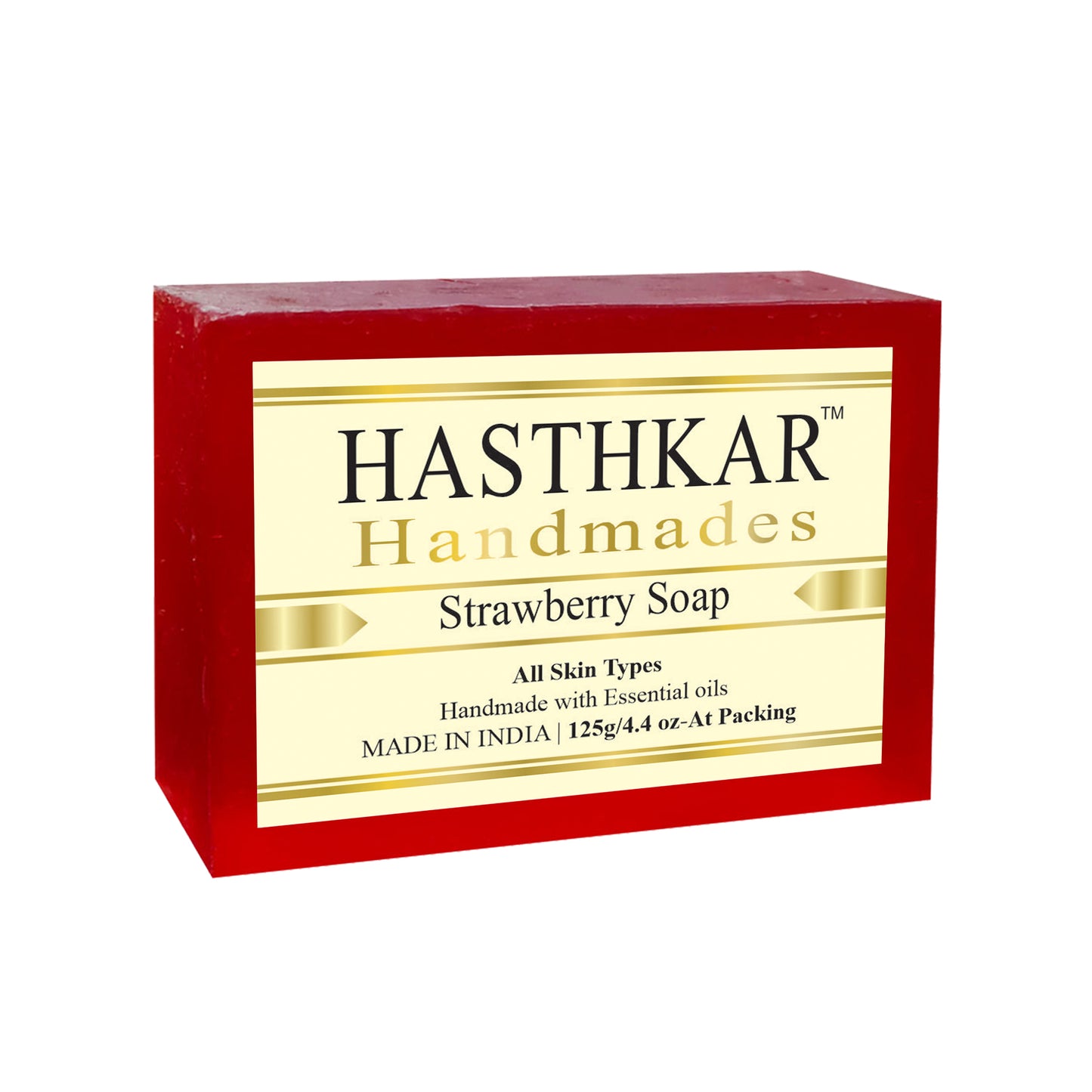 Hasthkar Handmades strawberry bath soap men women pack of 1