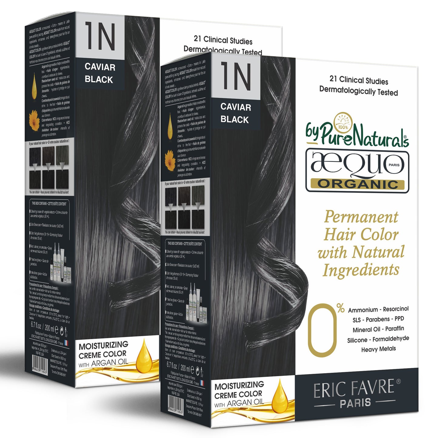 aequo organic cream hair colour men and women natural black pack of 2