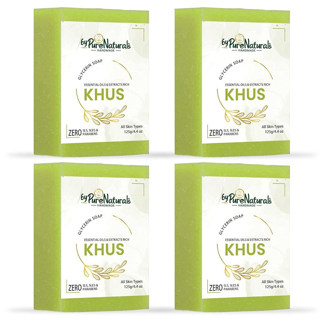 byPureNaturals Organic Khus Soap For Men Women 125gm