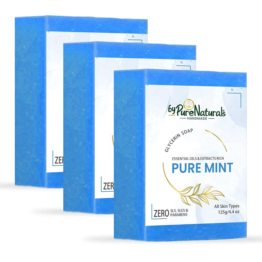 byPureNaturals Organic Mint Soap For Men Women 125gm