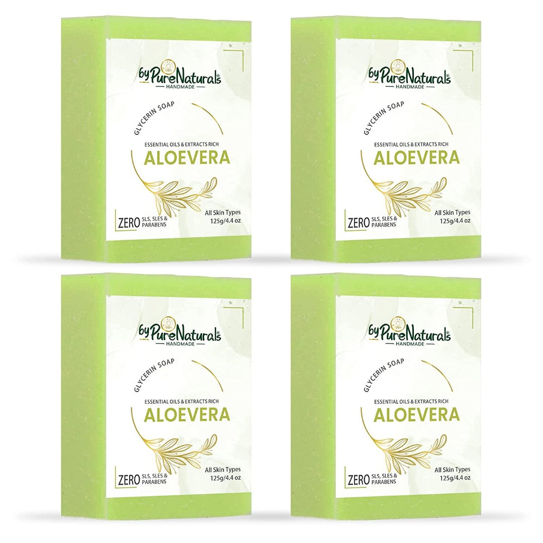 byPureNaturals Organic Aloevera Soap For Men Women 125gm
