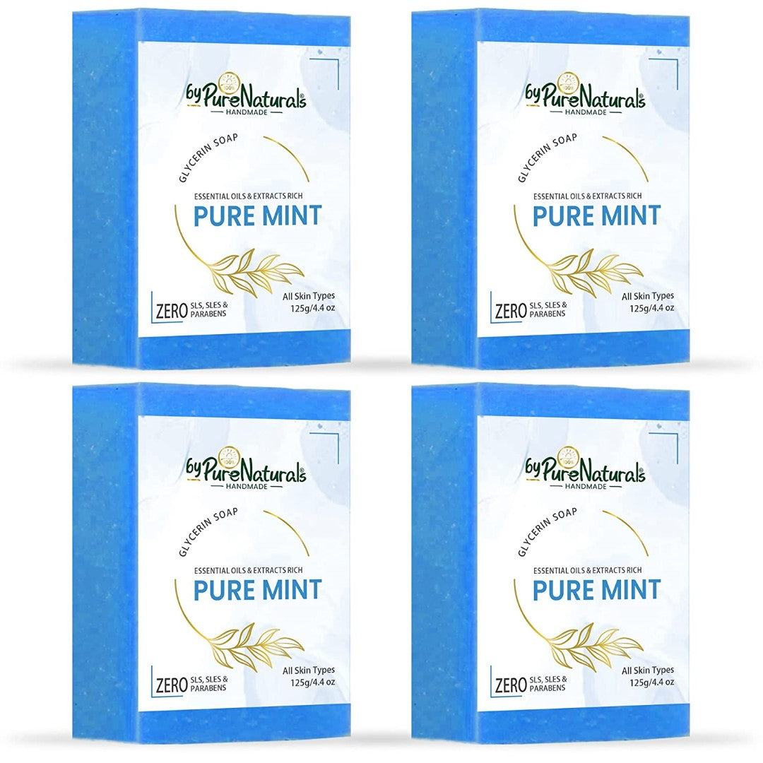 byPureNaturals Organic Mint Soap For Men Women 125gm
