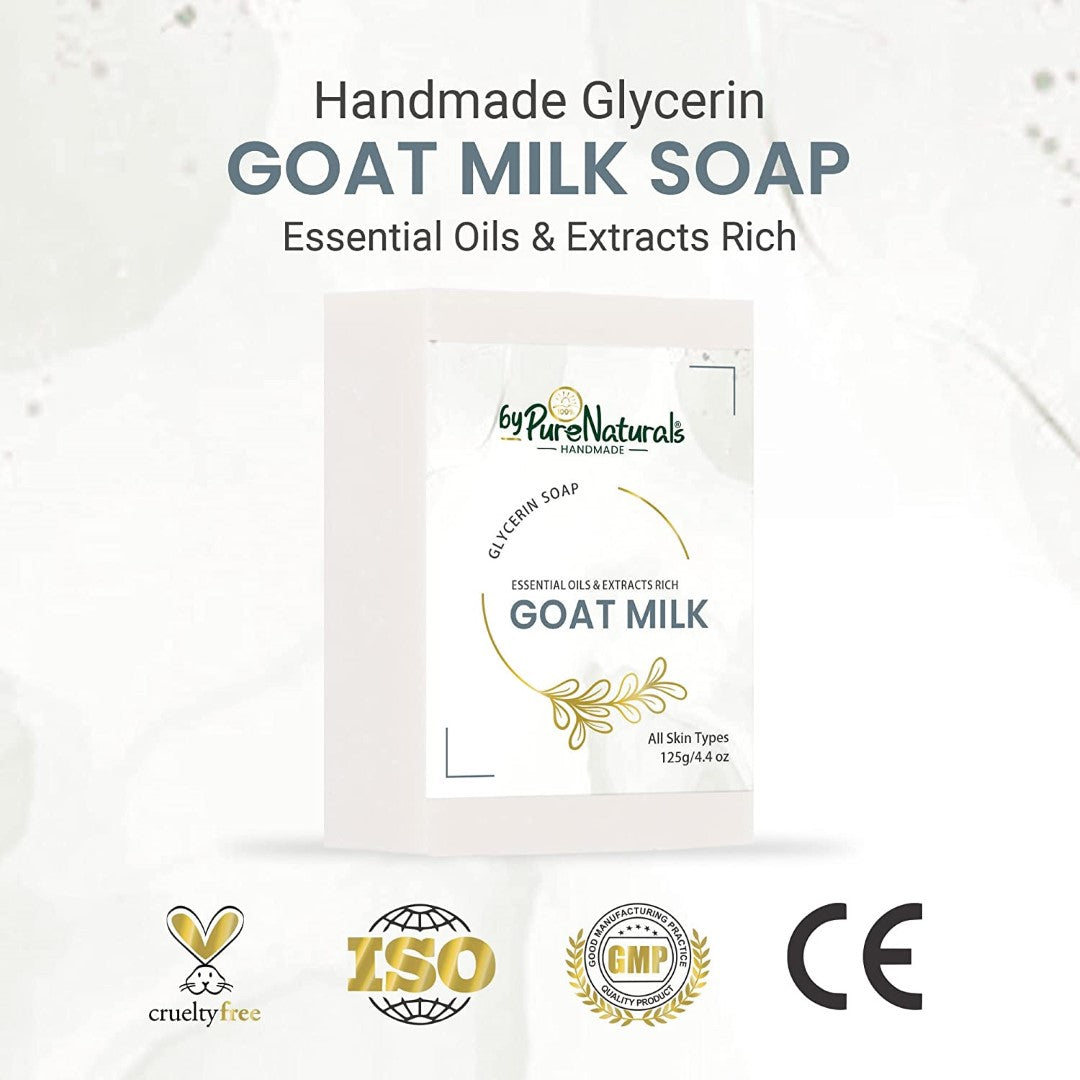 byPureNaturals Organic Goat Milk Soap For Men Women 125gm