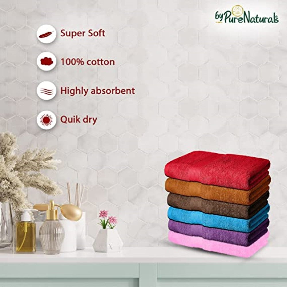 bypurenaturals 100% cotton bath towel super soft