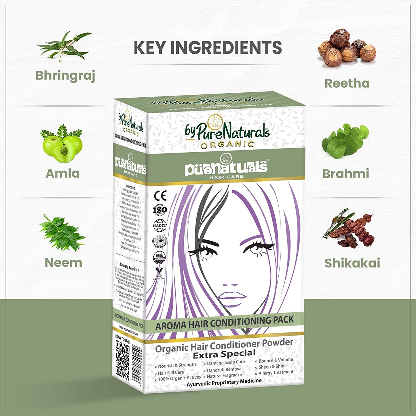Aroma Hair Deep Conditioning Pack byPureNaturals (Pack of 2)-2