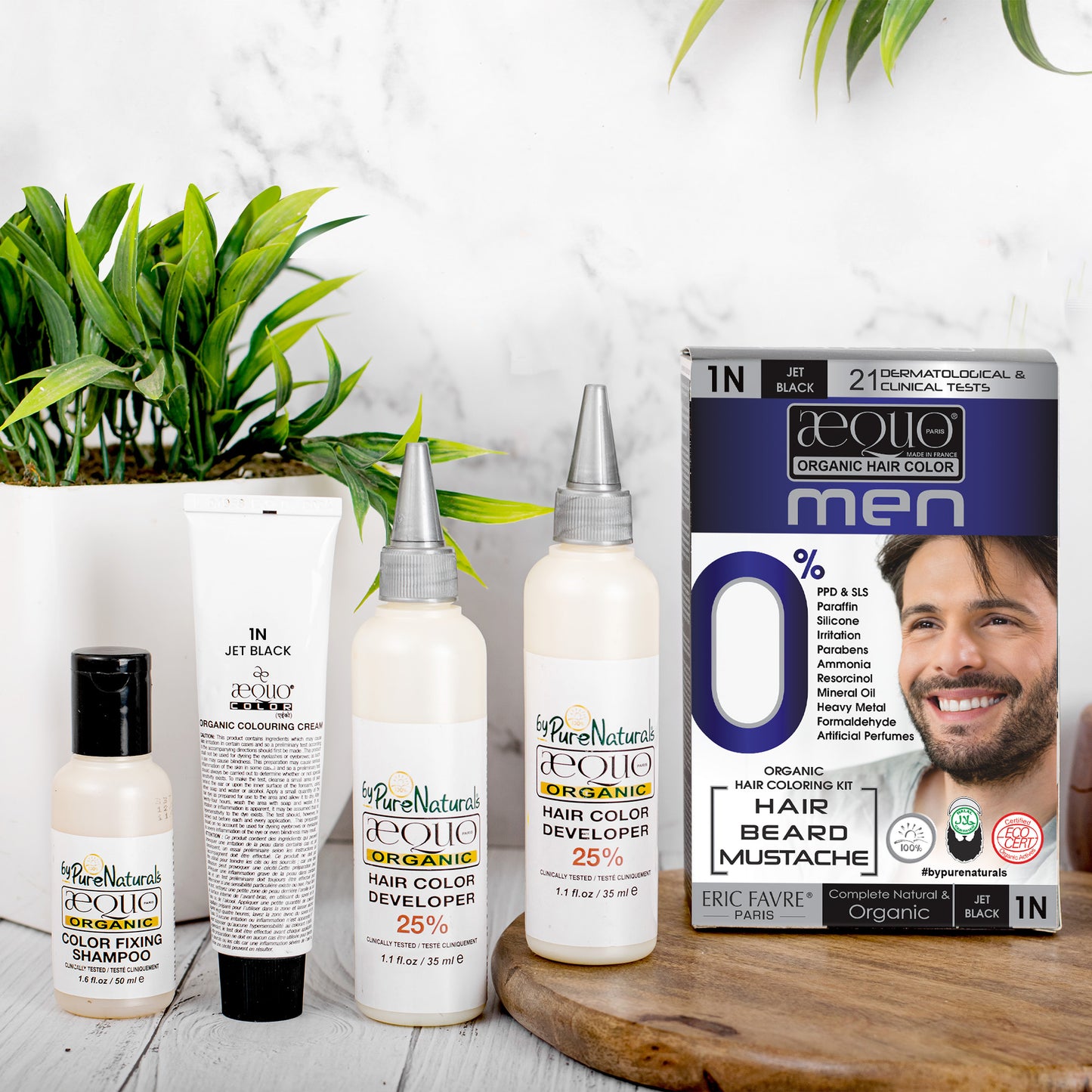 byPureNaturals Organic Cream Hair Colour for Men-4