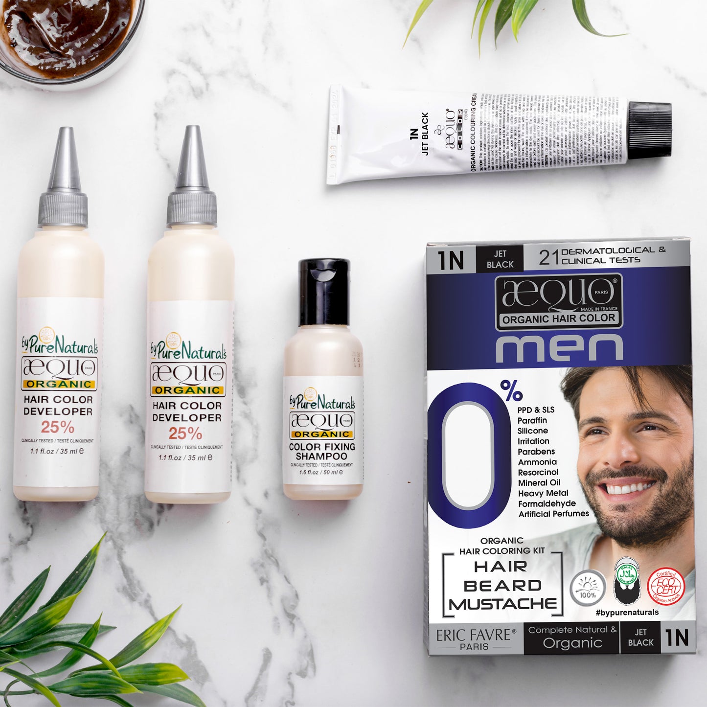 byPureNaturals Organic Cream Hair Colour for Men-5