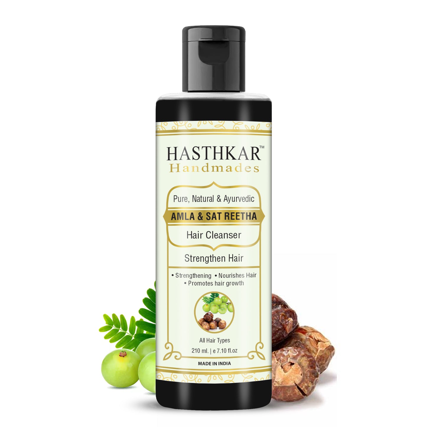 Hasthkar handmades amla sat reetha hair cleanser shampoo men women