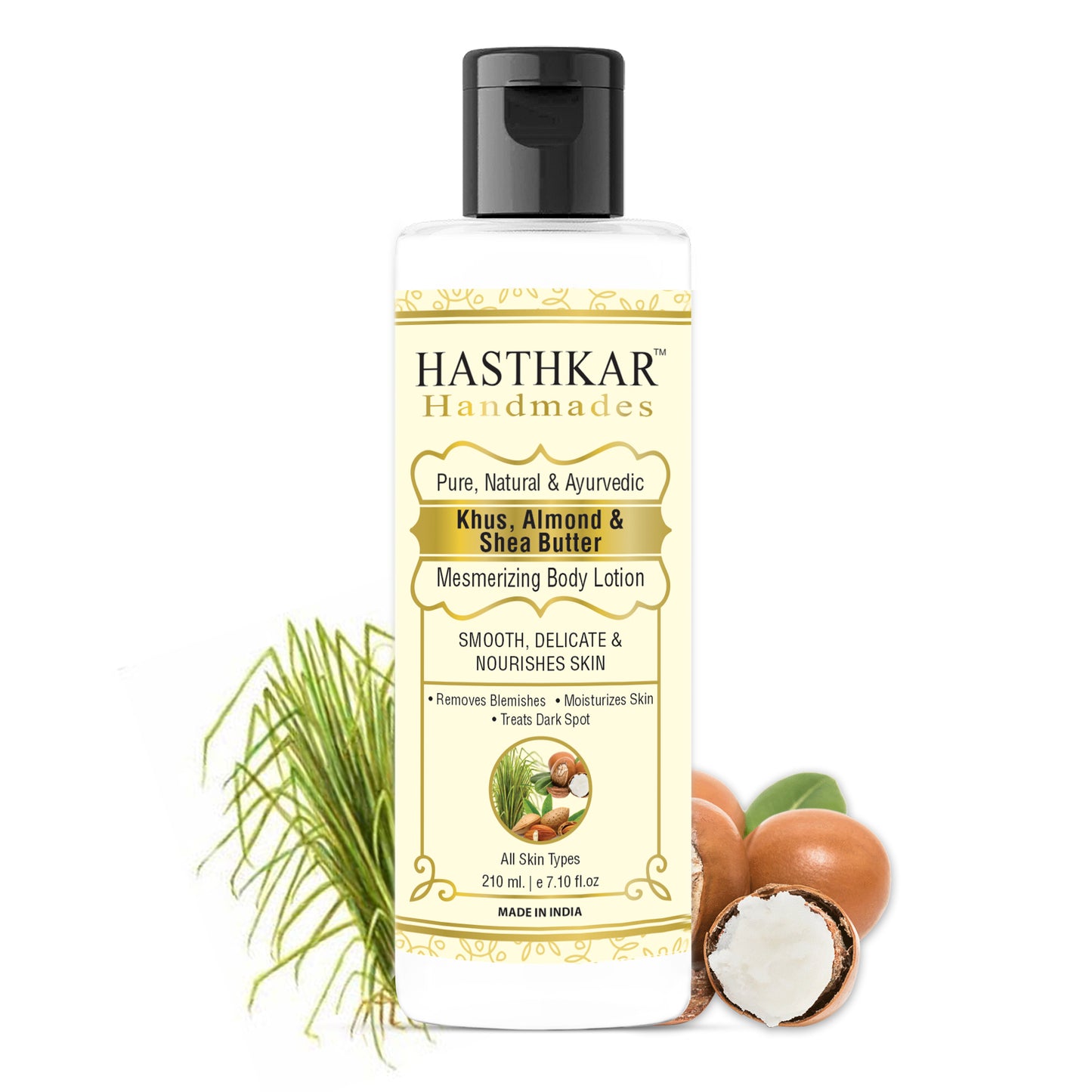 Hasthkar handmades khus almond shea butter mesmerizing body lotion men women