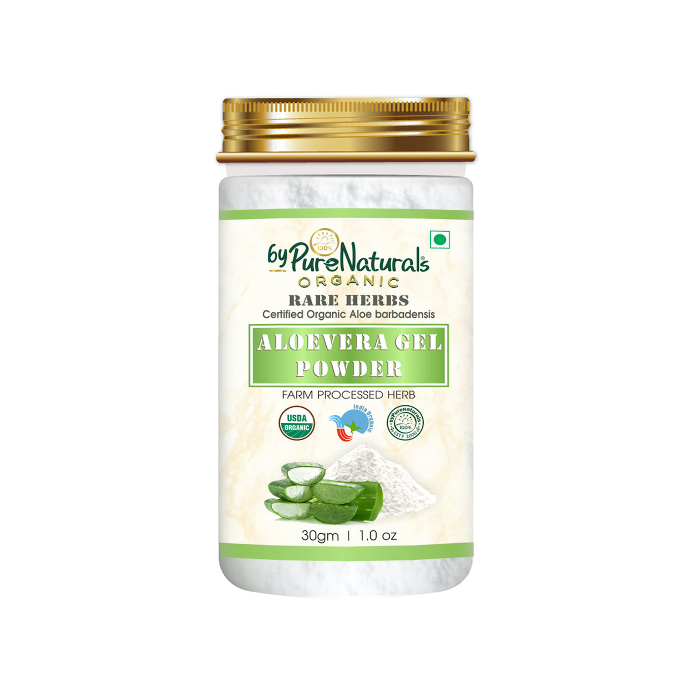 organic aloe vera gel powder box