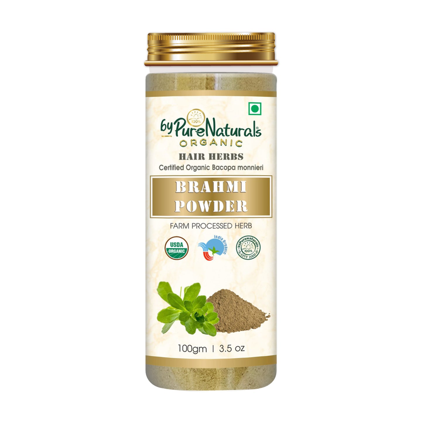 Organic Brahmi Herb Powder byPureNaturals-6