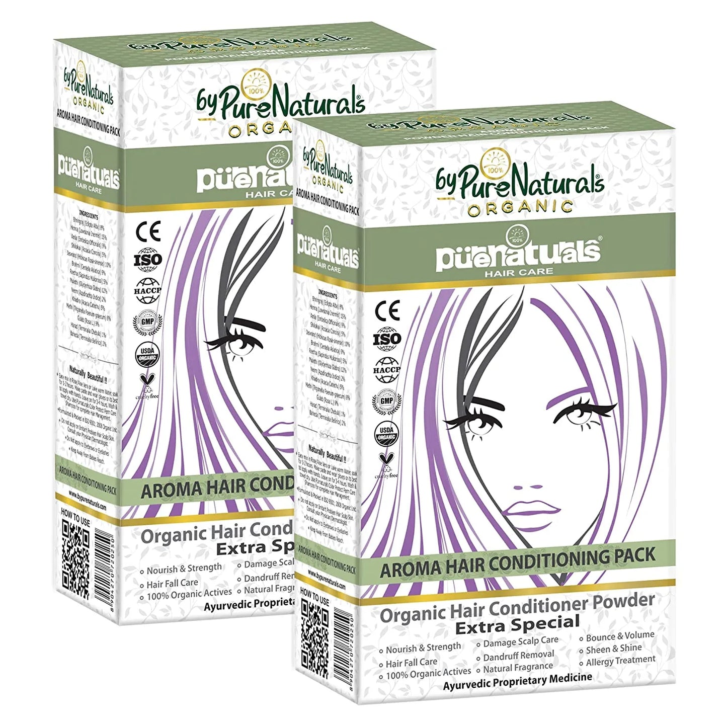 Aroma Hair Deep Conditioning Pack byPureNaturals (Pack of 2)-4