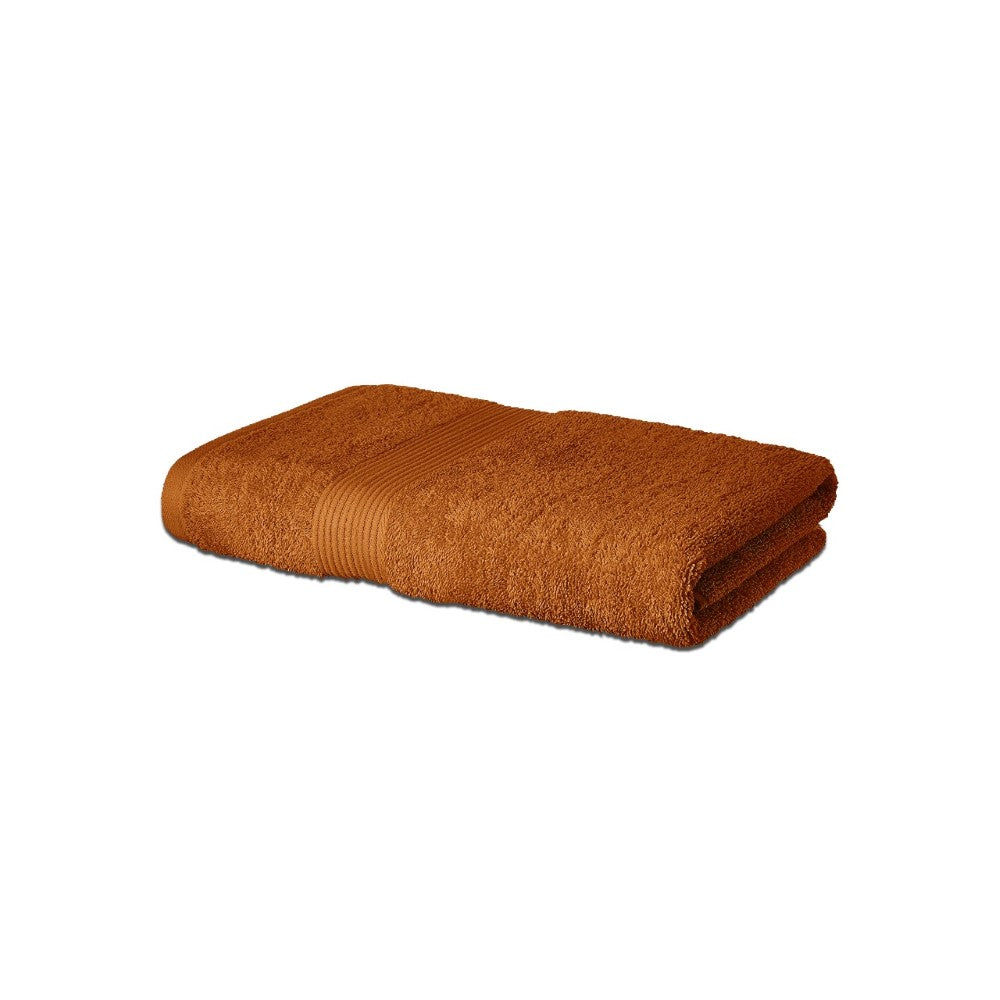 bypurenaturals 100% cotton bath towel ultra soft light chocolate