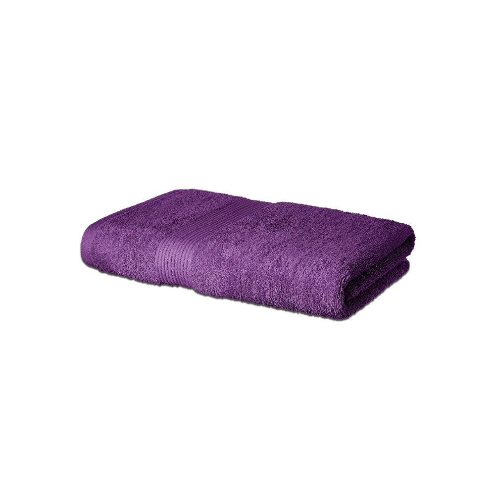 bypurenaturals 100% cotton bath towel ultra soft violet