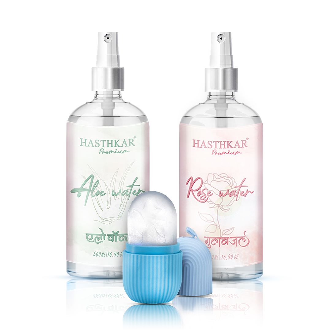 Aloe Rose water Ice roller massager premium beauty