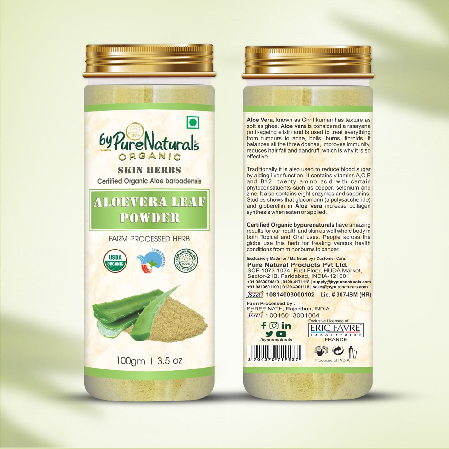 Organic Aloe Vera Leaf Powder byPureNaturals-2