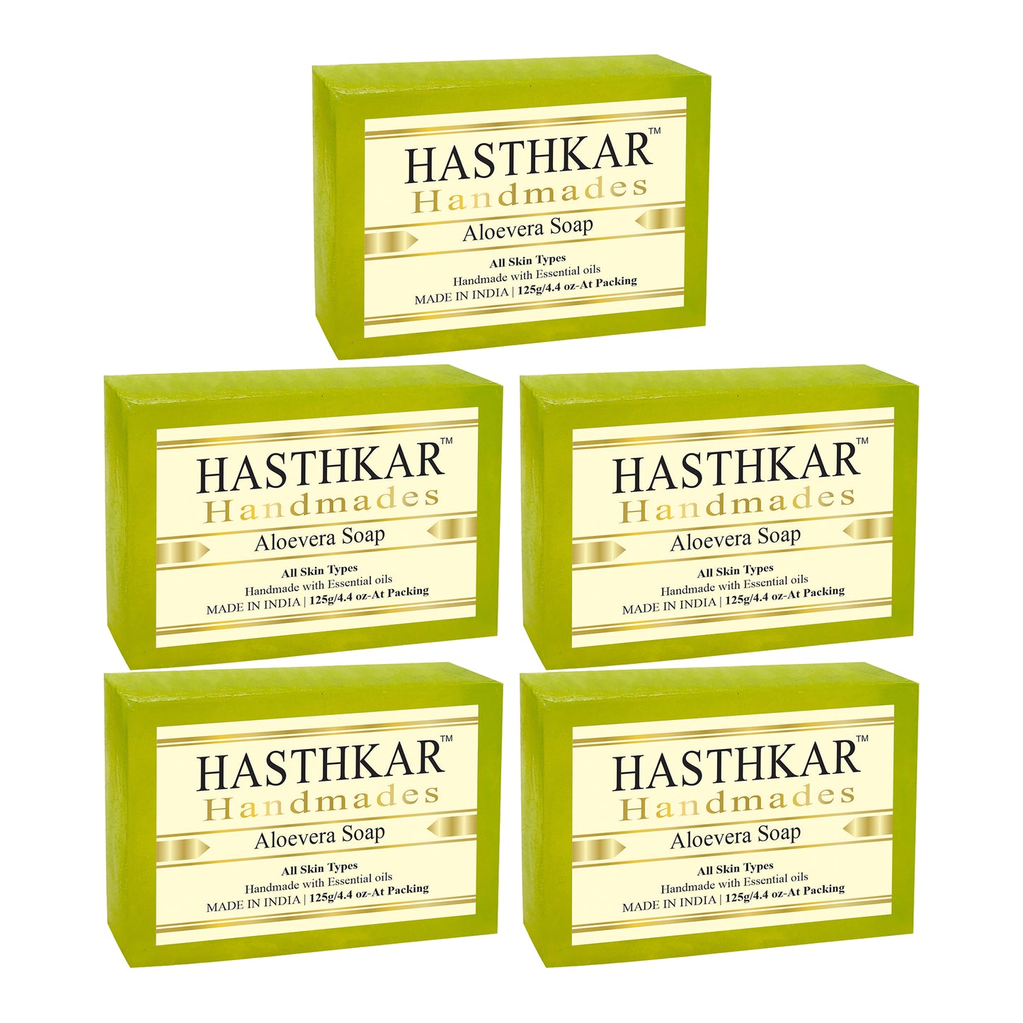 Hasthkar Handmades Glycerine Natural Aloevera Soap 125Gm