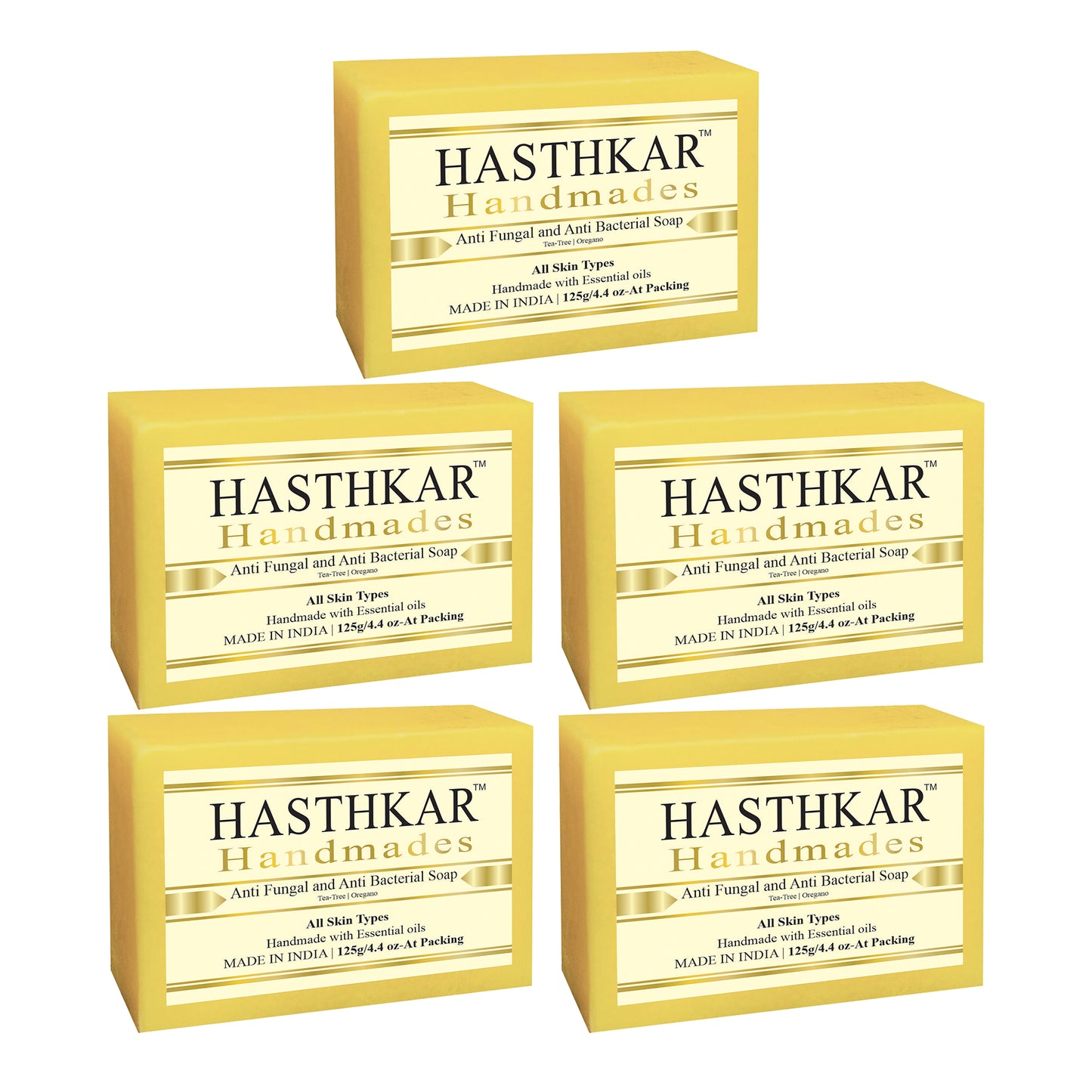 Hasthkar Handmades Glycerine Natural Anti fungal anti becterial Soap 125Gm