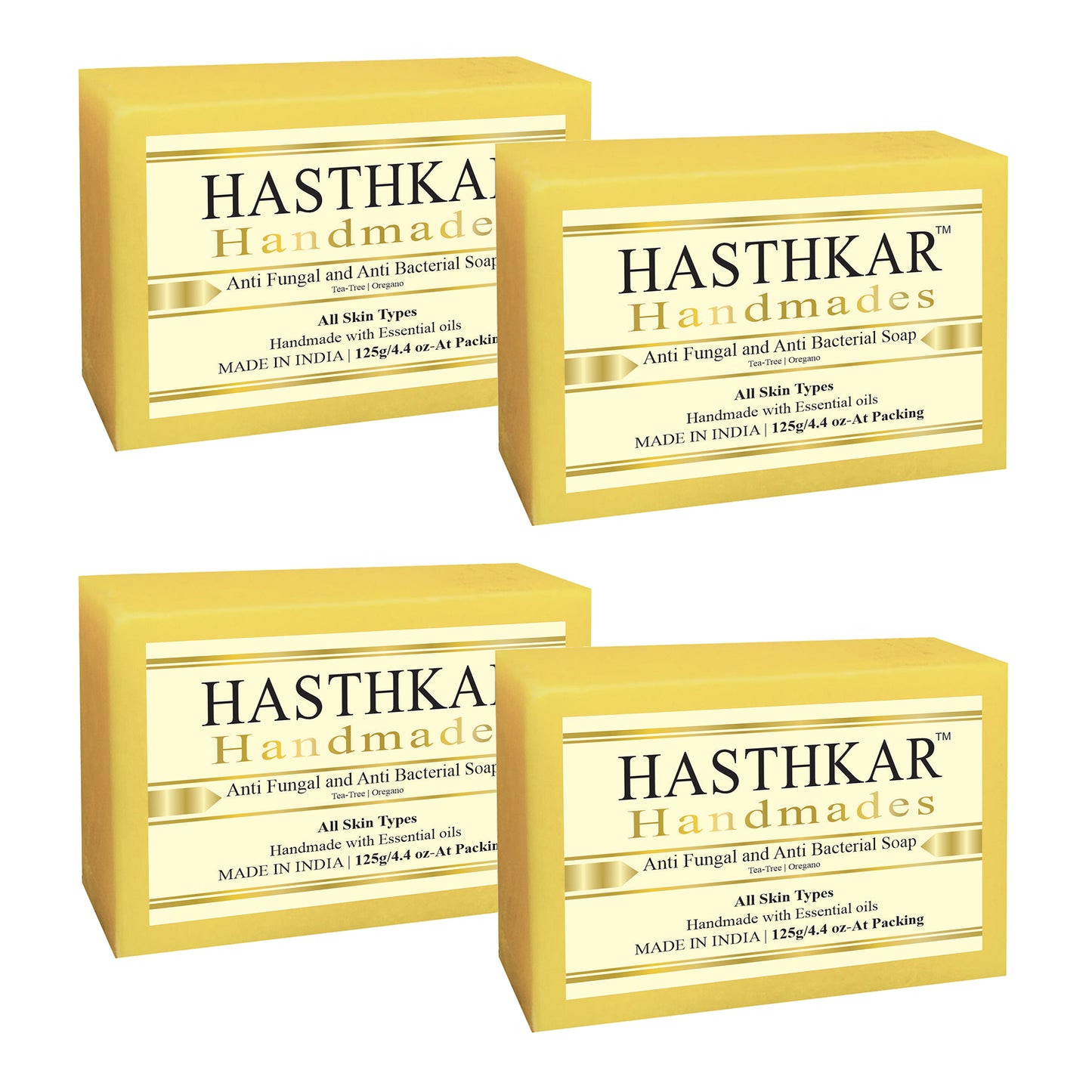 Hasthkar Handmades Glycerine Natural Anti fungal anti becterial Soap 125Gm