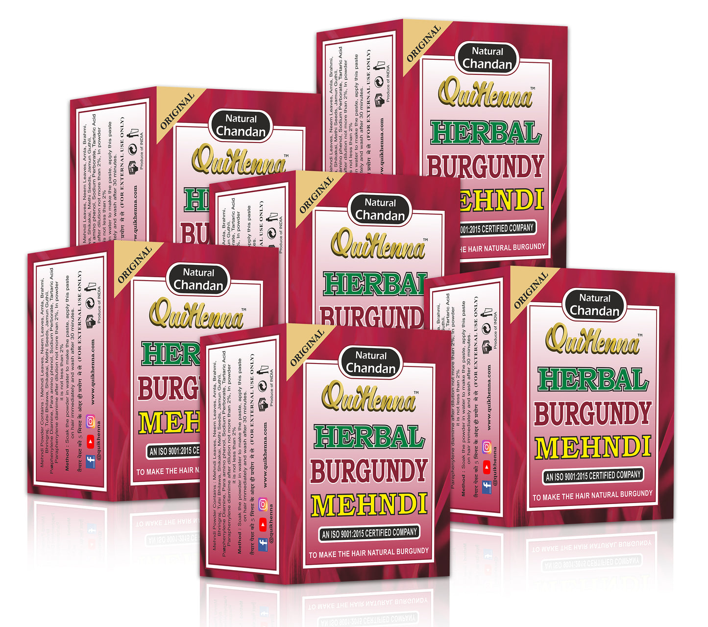 QuikHenna Herbal burgundy Mehndi byPureNaturals