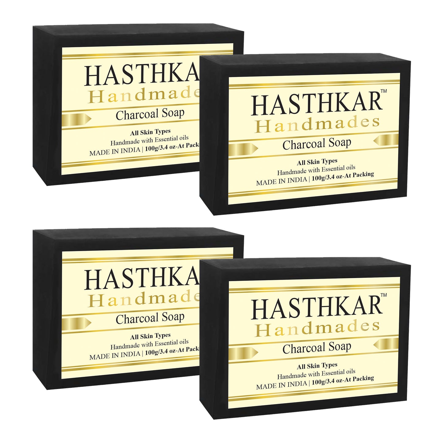 Hasthkar Handmades Glycerine Natural Charcoal Soap 100Gm