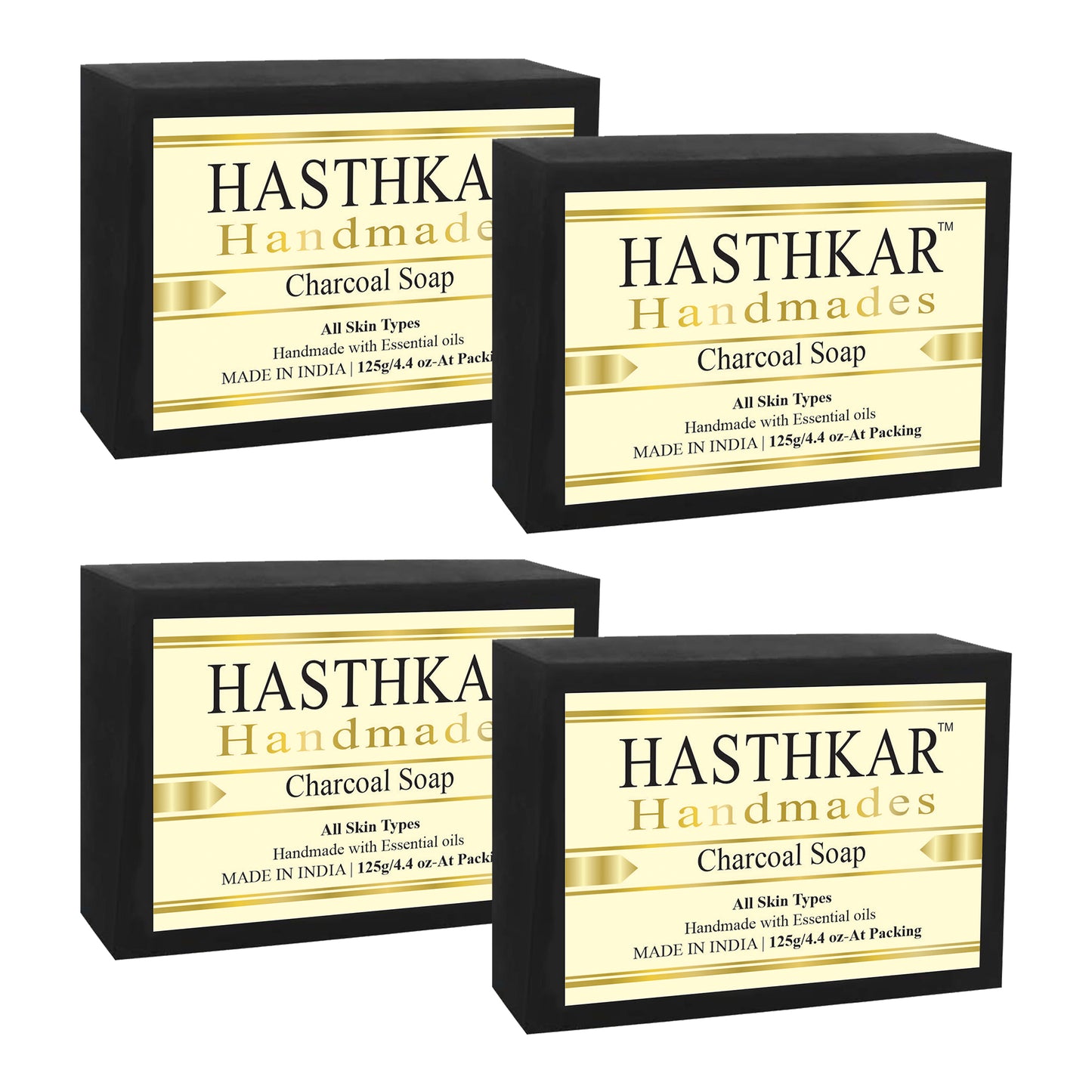 Hasthkar Handmades Glycerine Natural Charcoal Soap 125Gm
