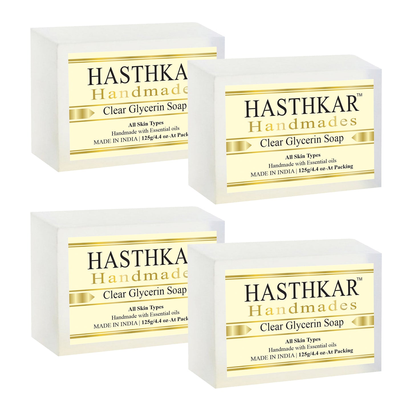 Hasthkar Handmades Glycerine Natural Clear glycerin Soap 125Gm