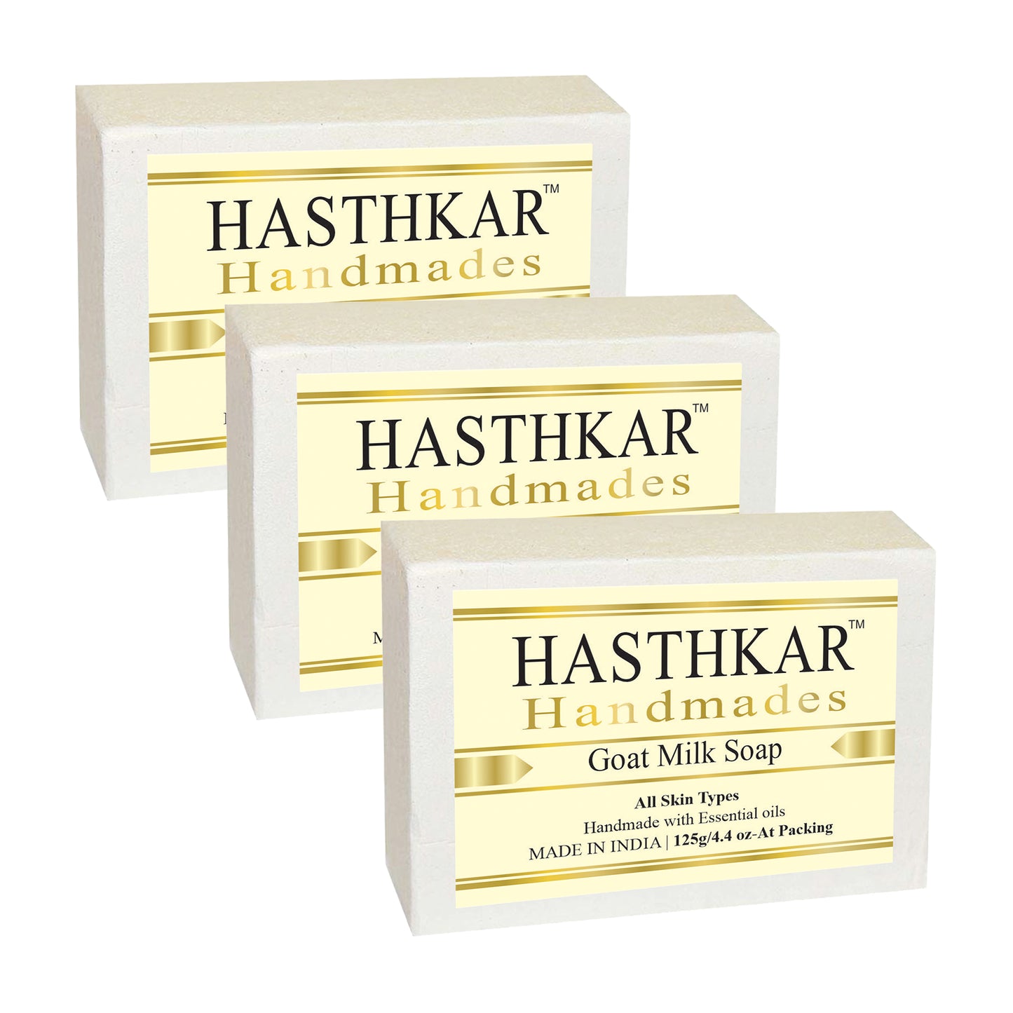 Hasthkar Handmades Glycerine Natural Goat milk Soap 125Gm