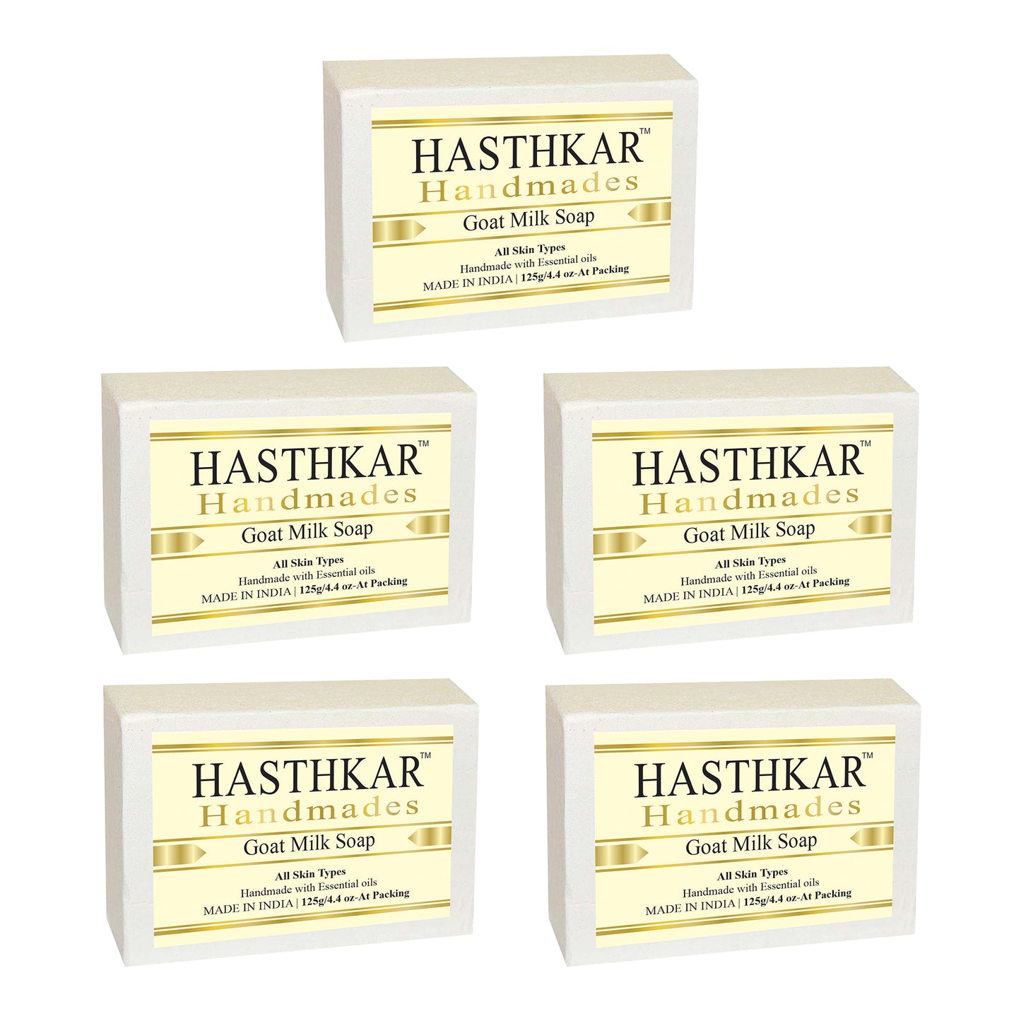 Hasthkar Handmades Glycerine Natural Goat milk Soap 125Gm