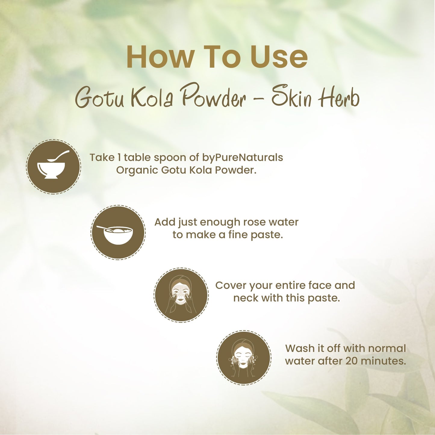 Organic Gotu Kola Powder byPureNaturals-3