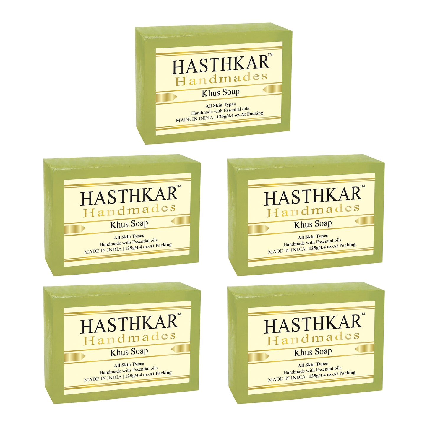 Hasthkar Handmades Glycerine Natural Khus Soap 125Gm