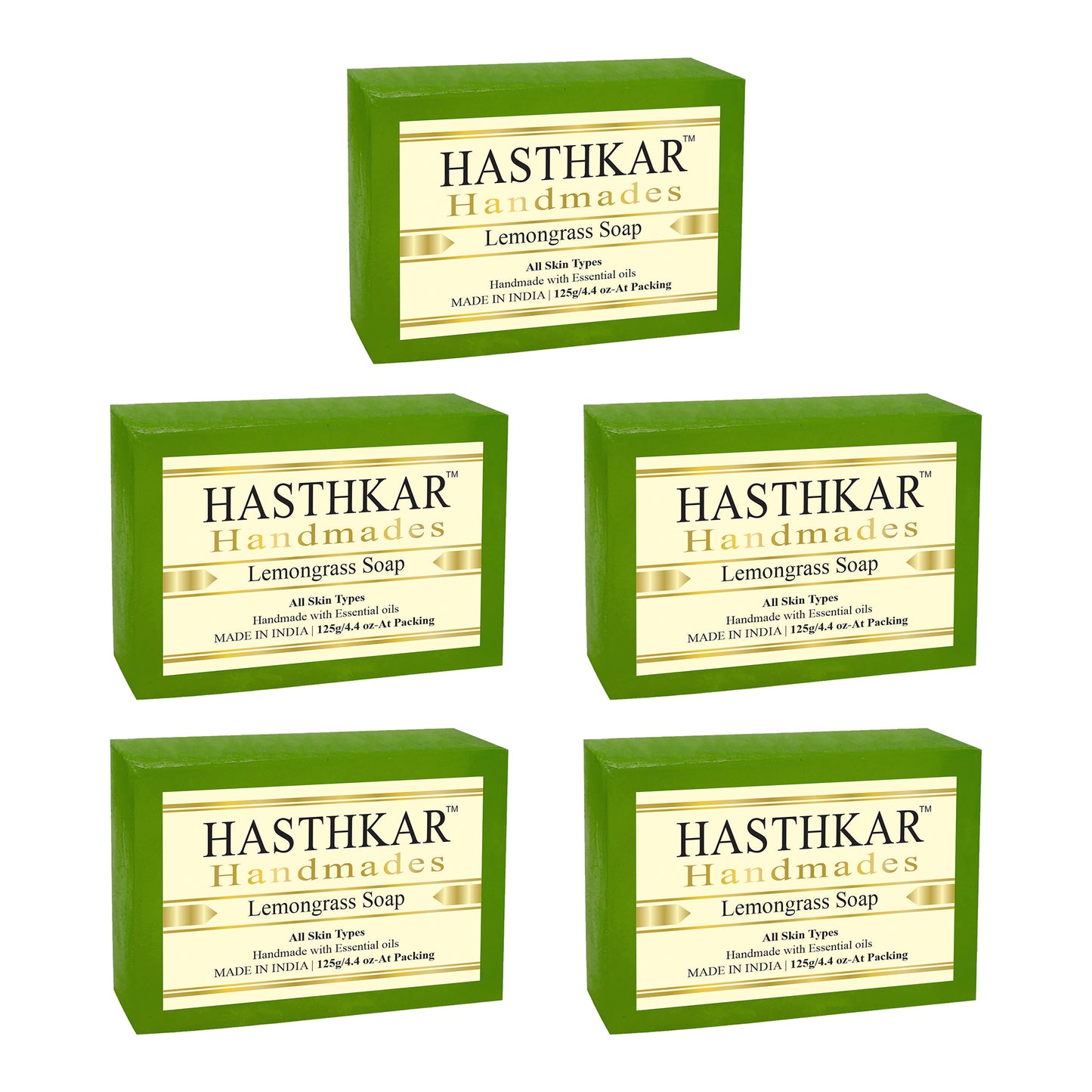 Hasthkar Handmades Glycerine Natural Lemon grass Soap 125Gm