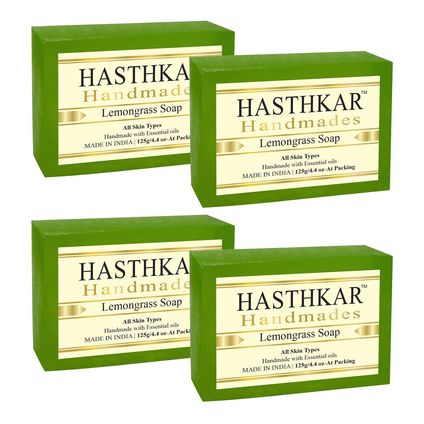 Hasthkar Handmades Glycerine Natural Lemon grass Soap 125Gm