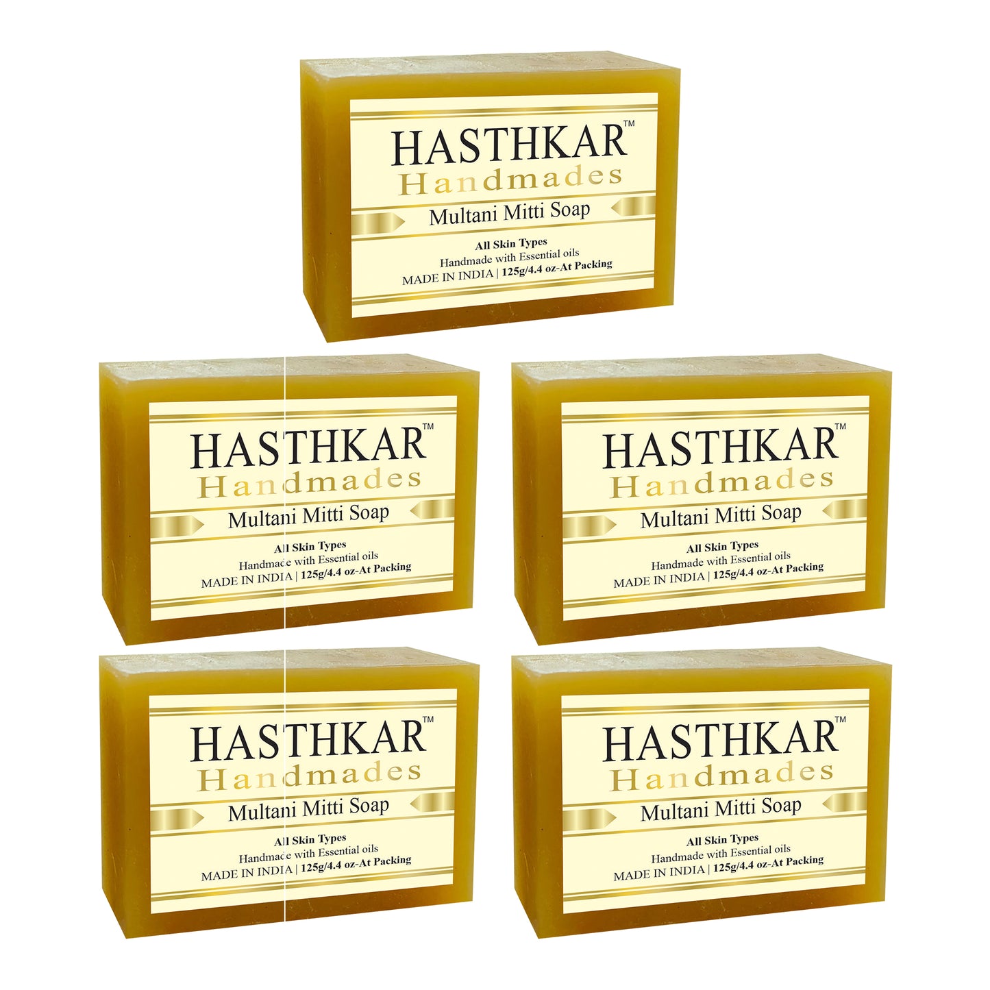 Hasthkar Handmades Glycerine Natural Multani Mitti Soap 125Gm