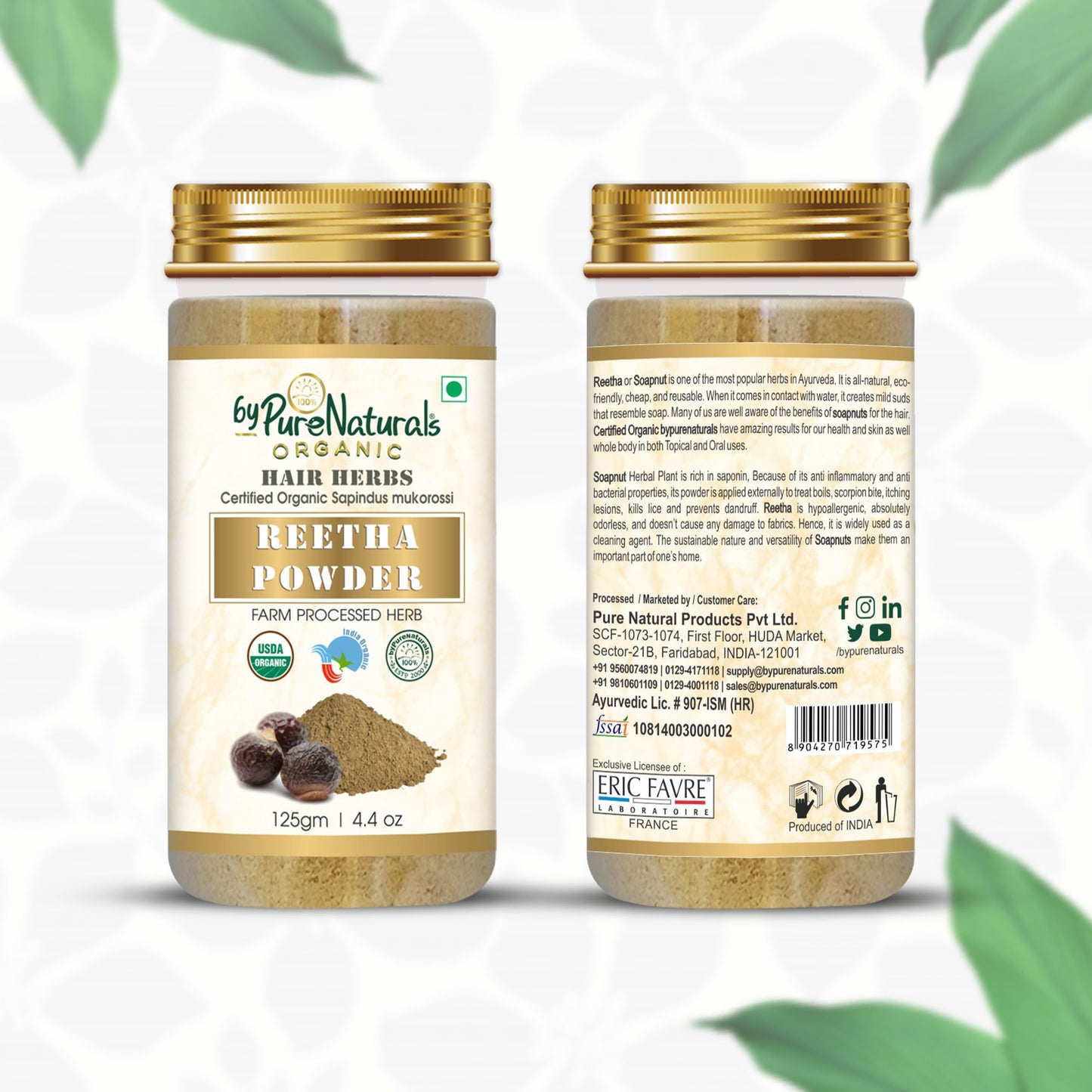 Organic Reetha Powder byPureNaturals-5
