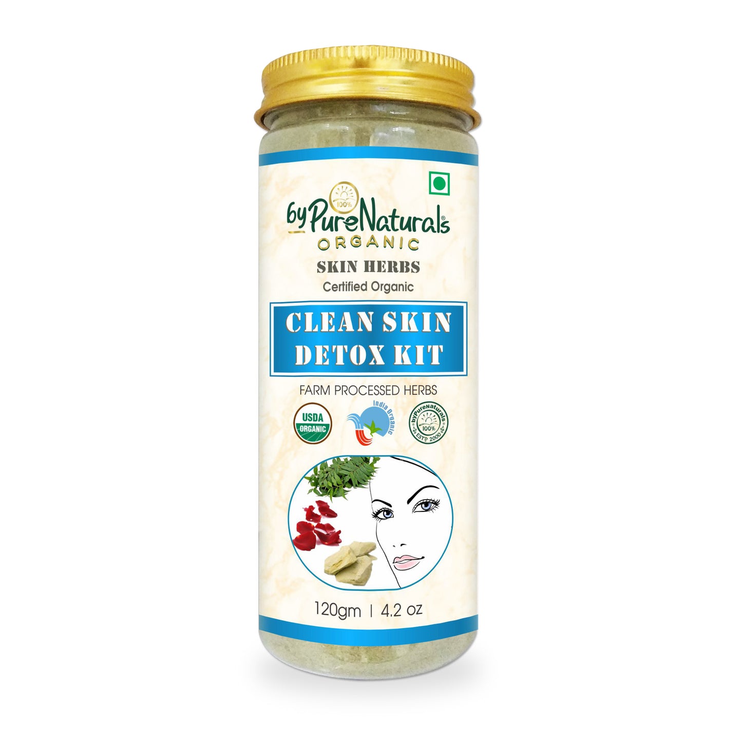 Skin Detox Herbal Powder Pack byPureNaturals-4