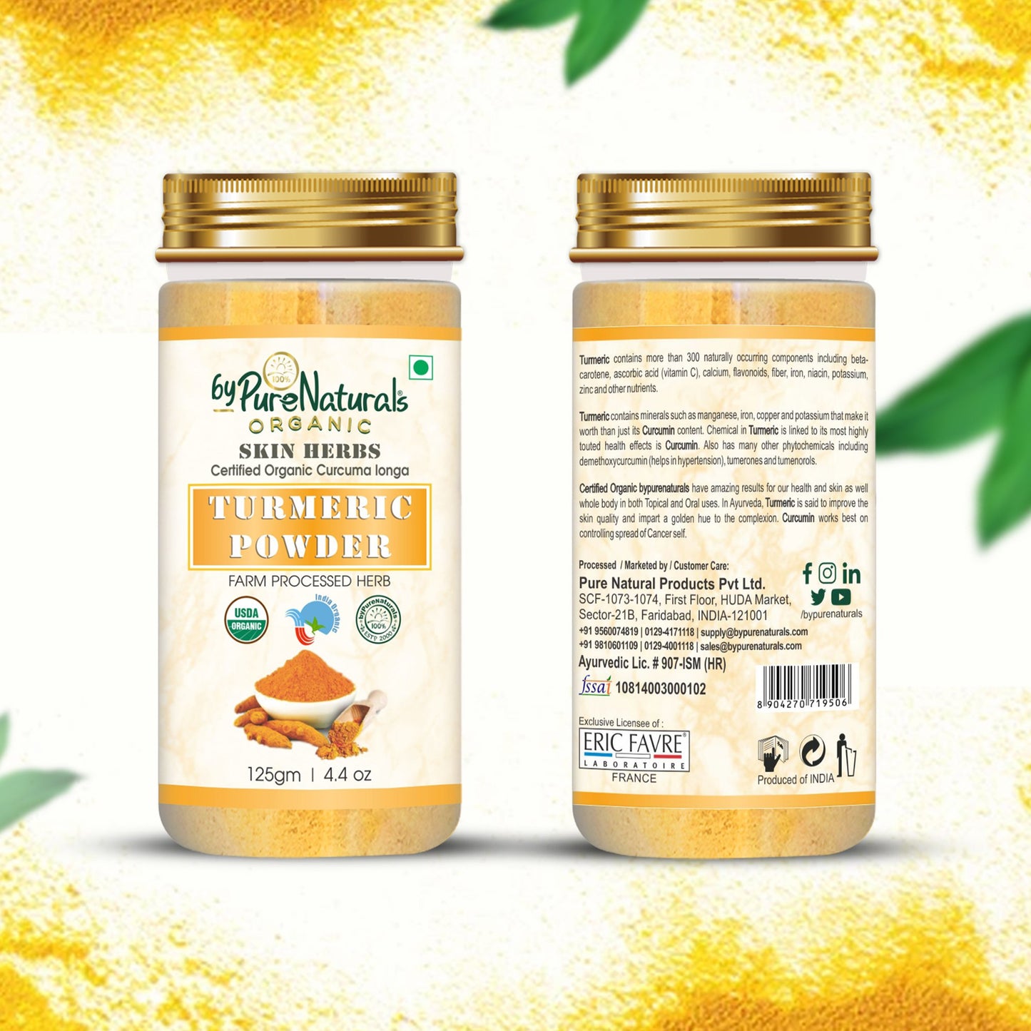 Organic Turmeric Daru Haridra Herb Powder byPurenaturals-2