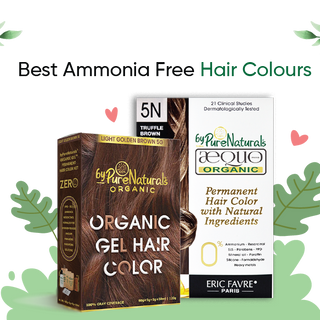 Box of Ammonia free Hair colours byPureNaturals: Gel colour and Cream organic hair colour