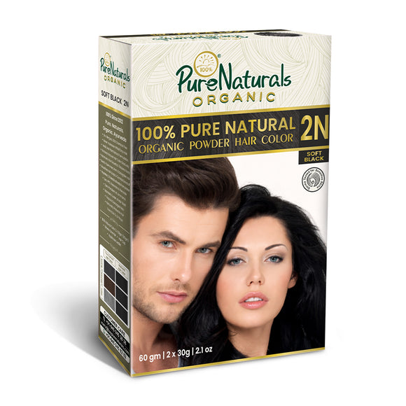 byPureNaturals 100% Organic Pure Natural Powder Hair Color- 60 Gm- 2N ...