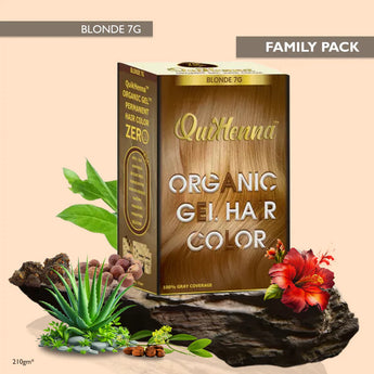 QuikHenna Organic Gel Hair Color 210 Gm - 7G Blonde - BuyPureNaturals
