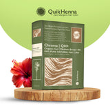 QH+ QuikHenna CHROMA Organic Gel 100% Pure Natural Zero Allergens Hair Color- 140gm- 4N Medium Brown - BuyPureNaturals