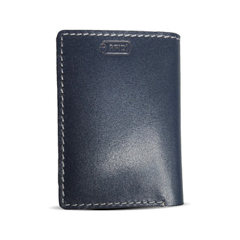 Daira - Bi-Fold Leather Card Holder Cum Wallet - Azure Blue